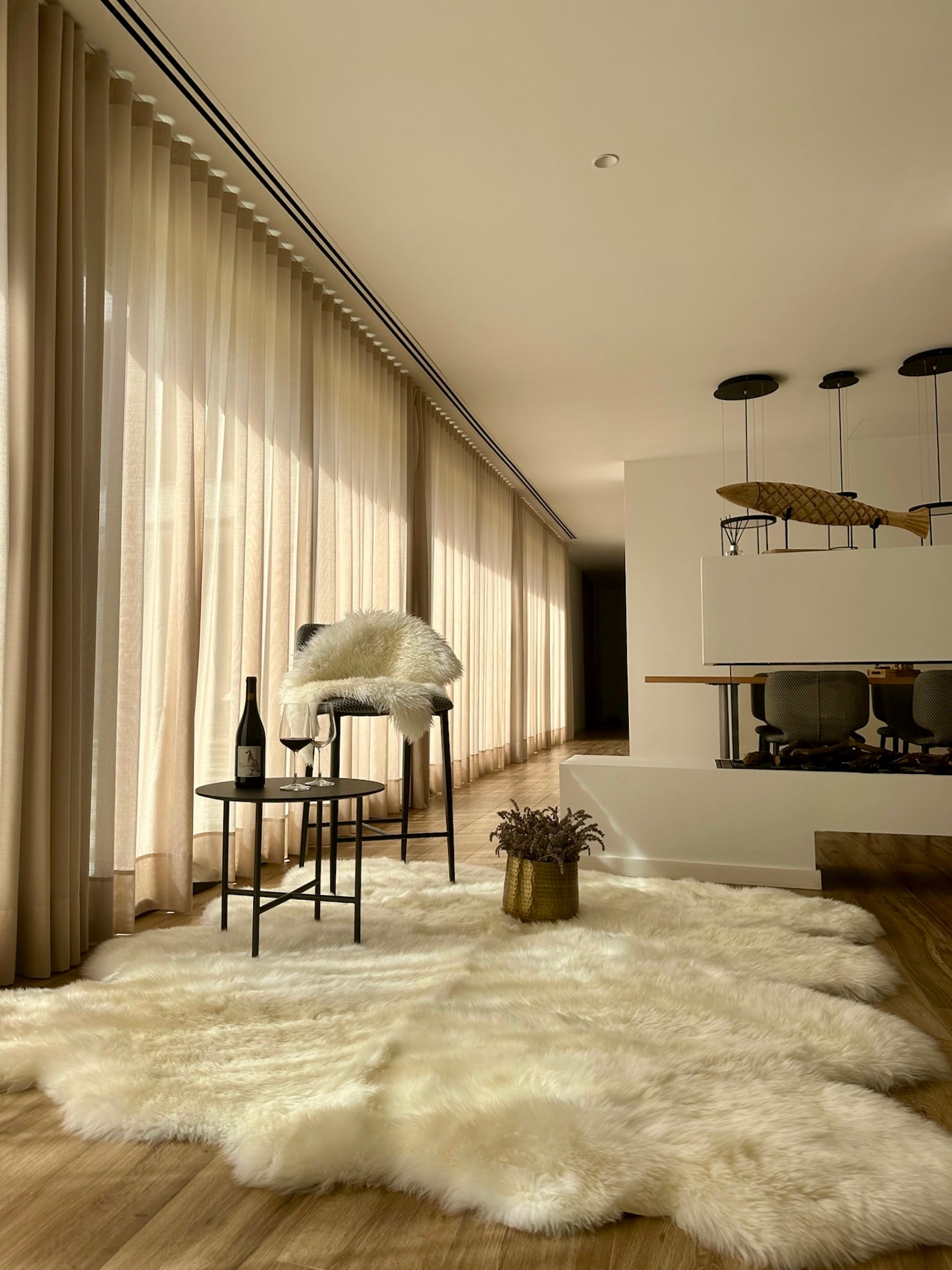 Long Wool Ivory Octo