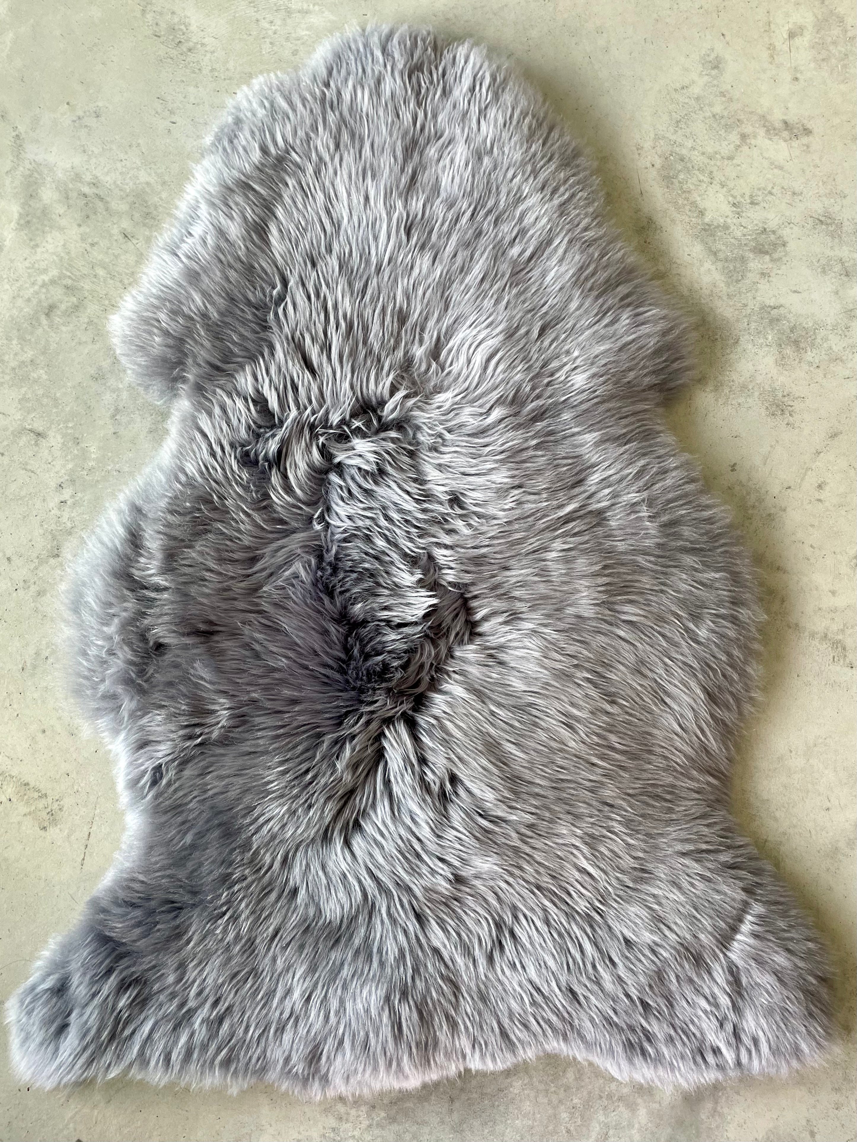Sheep skin rug, 21