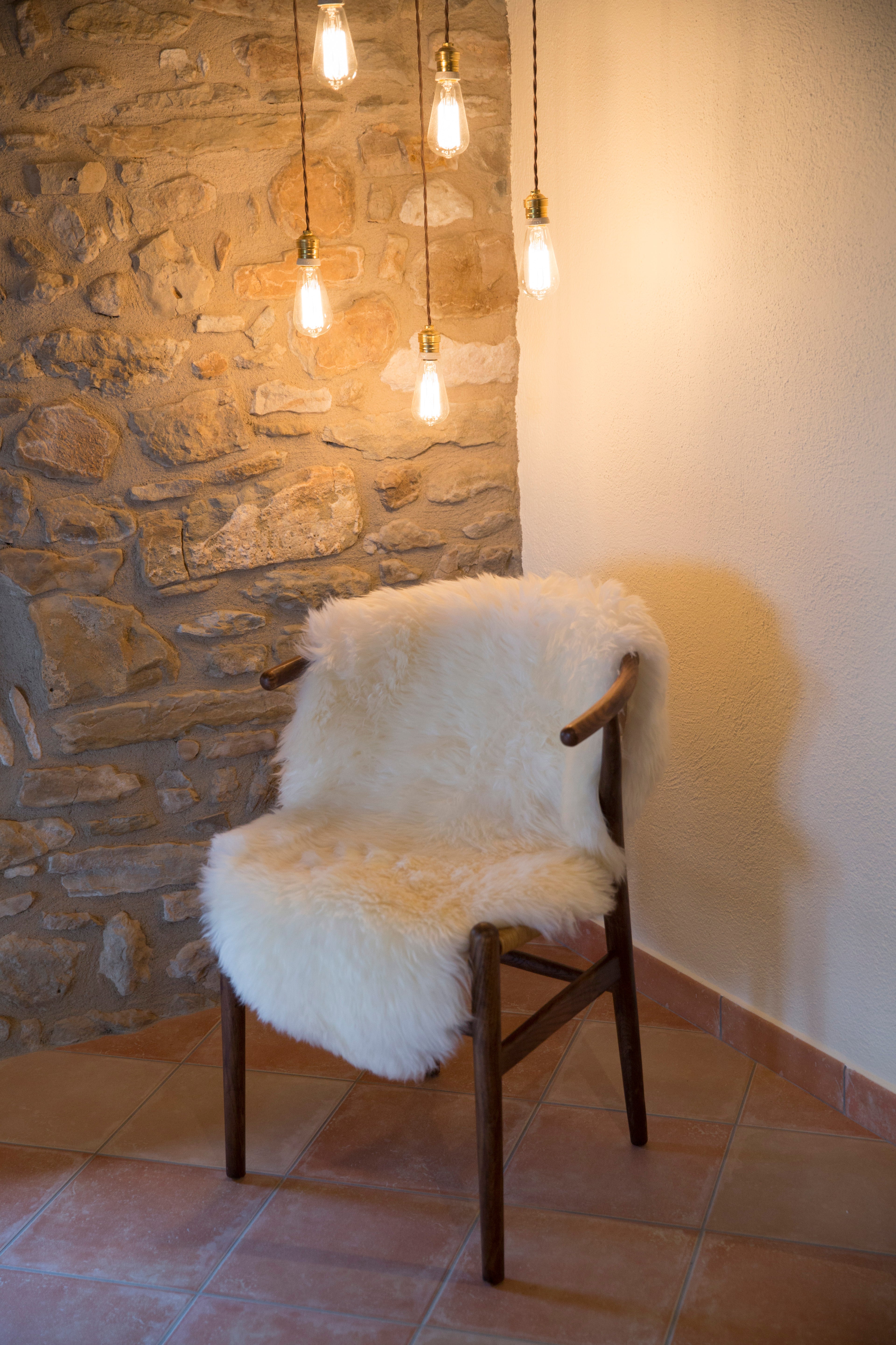 Sheep skin rug, 14