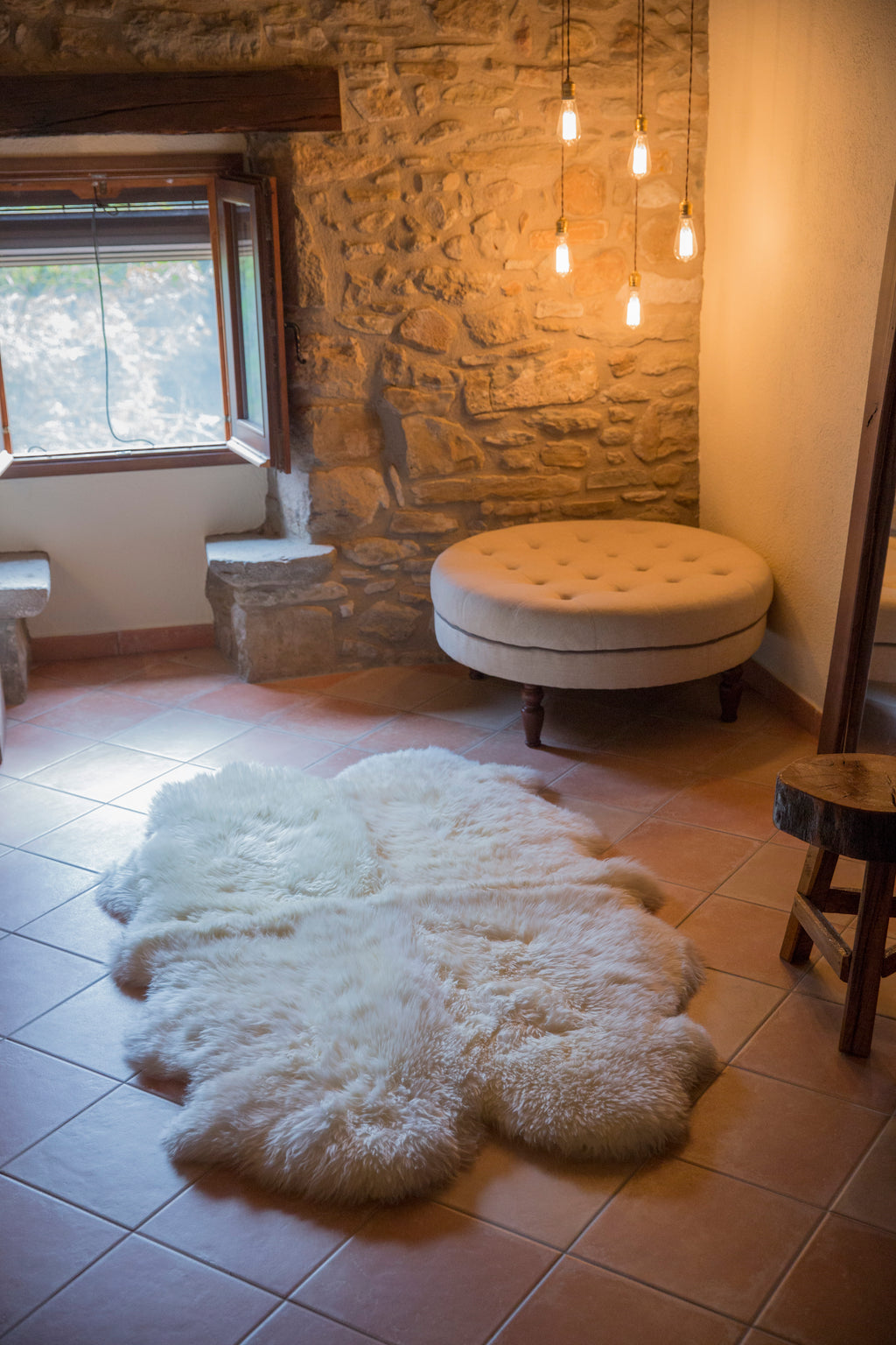 Long Wool Ivory Quarteto