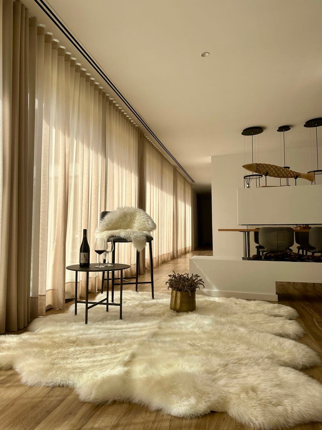 Long Wool Ivory Octo