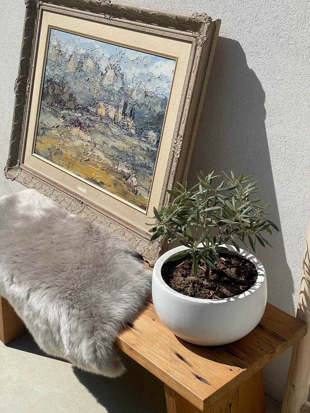 Long Wool Dark Beige